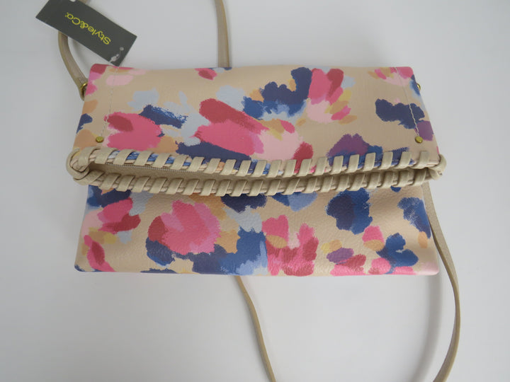 Style & Co Whipstitch East West Flap Crossbody