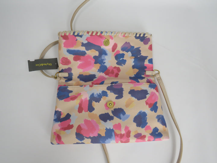 Style & Co Whipstitch East West Flap Crossbody