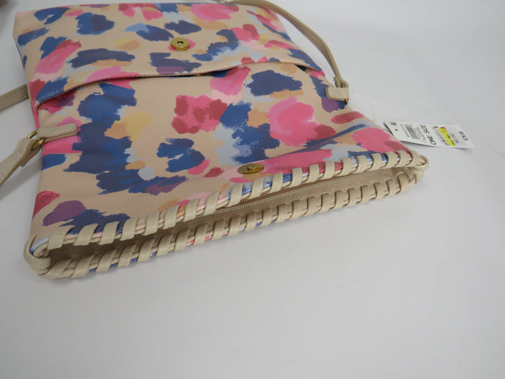 Style & Co Whipstitch East West Flap Crossbody