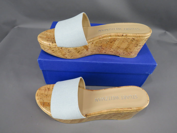 Stuart Weitzman Women's Summer Wedge Platform Slide Sandals