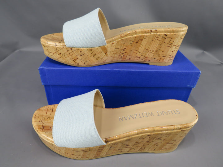 Stuart Weitzman Women's Summer Wedge Platform Slide Sandals