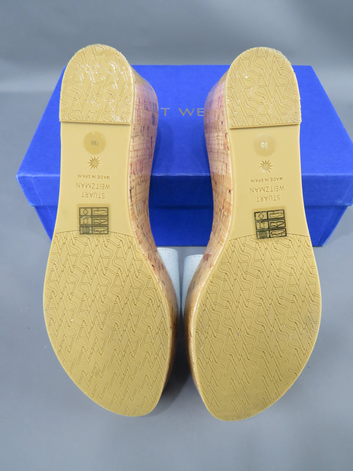 Stuart Weitzman Women's Summer Wedge Platform Slide Sandals