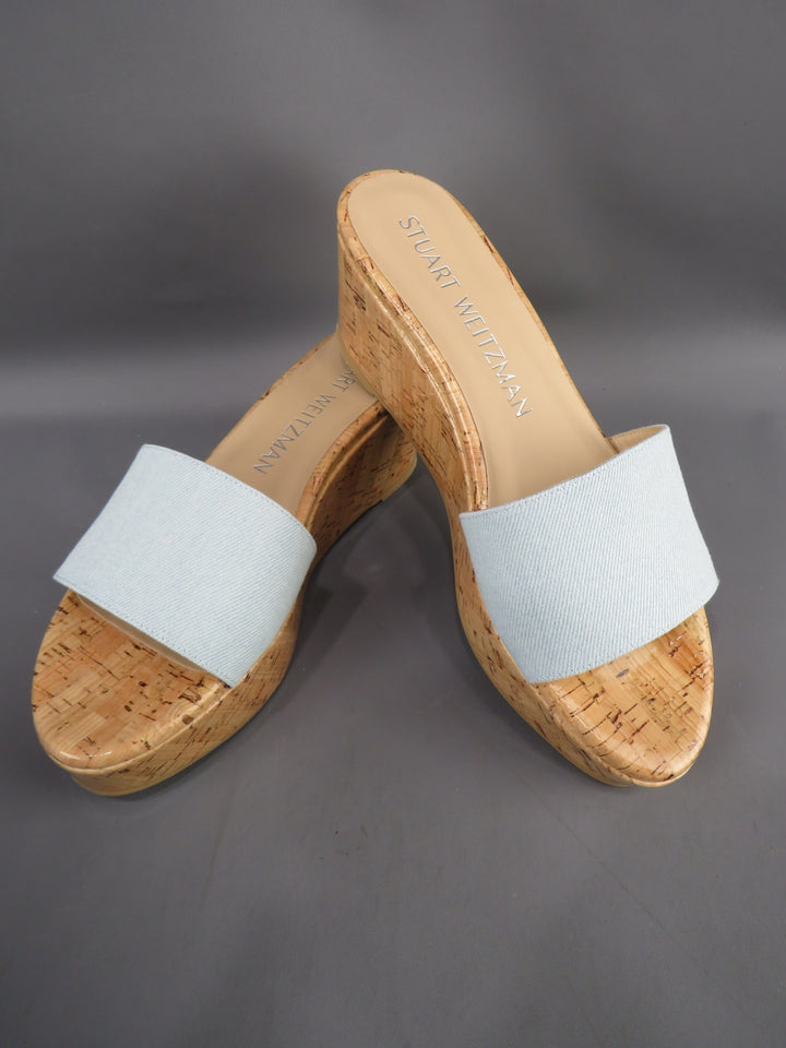 Stuart Weitzman Women's Summer Wedge Platform Slide Sandals