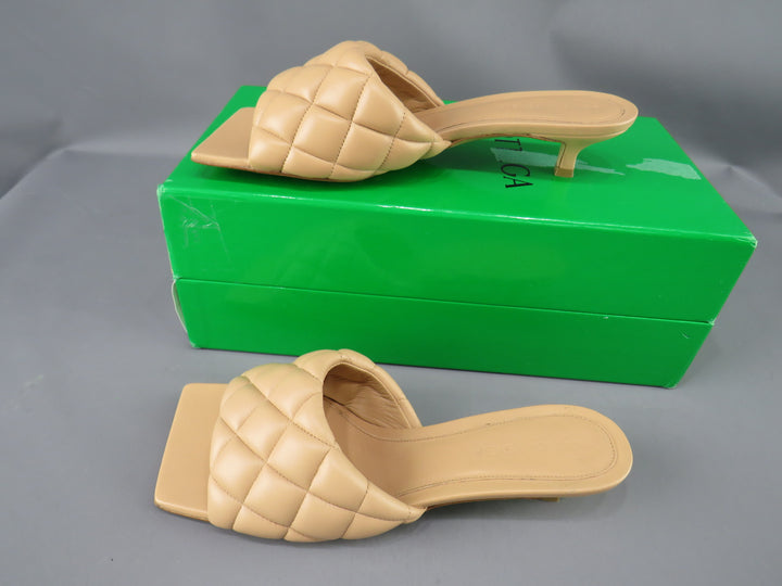 Bottega Veneta Women's Padded Quilted Slip On Sandals