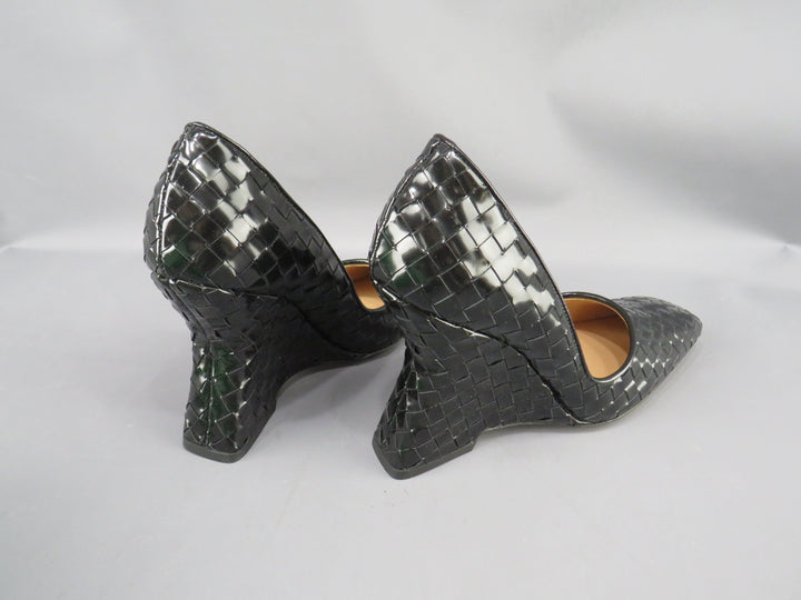 Bottega Veneta Women's Comet Slip On Woven Wedge Pumps