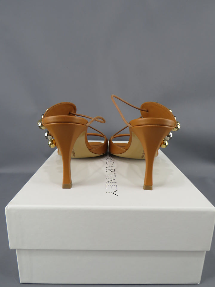 Stella McCartney Women's Stella 100 Studded Open Toe Pumps