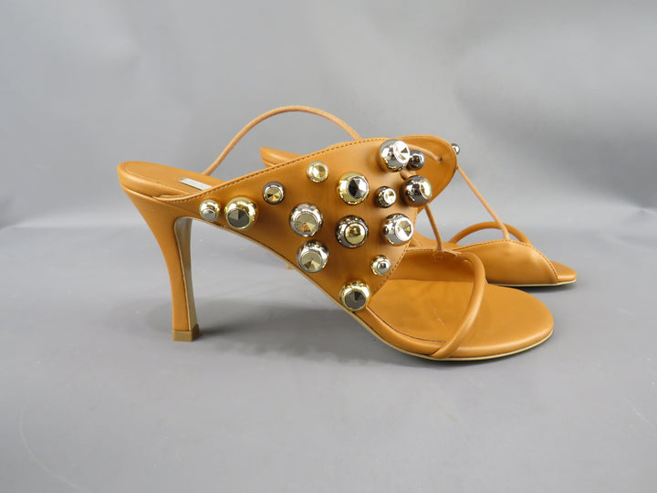 Stella McCartney Women's Stella 100 Studded Open Toe Pumps