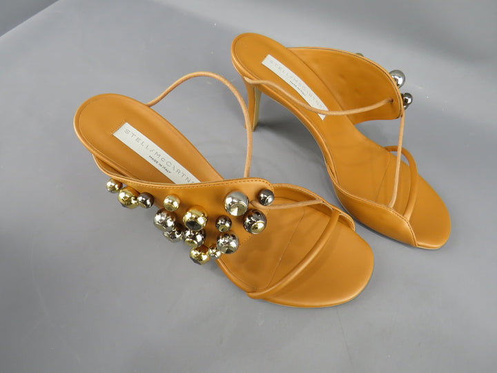Stella McCartney Women's Stella 100 Studded Open Toe Pumps