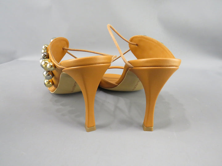 Stella McCartney Women's Stella 100 Studded Open Toe Pumps