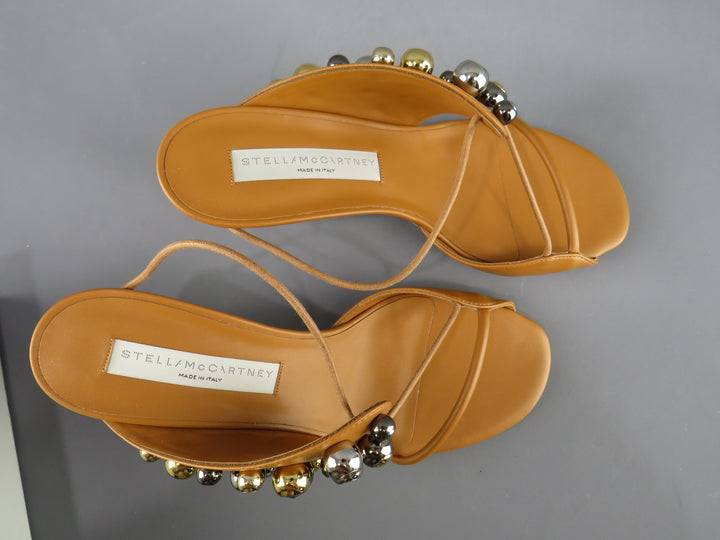 Stella McCartney Women's Stella 100 Studded Open Toe Pumps