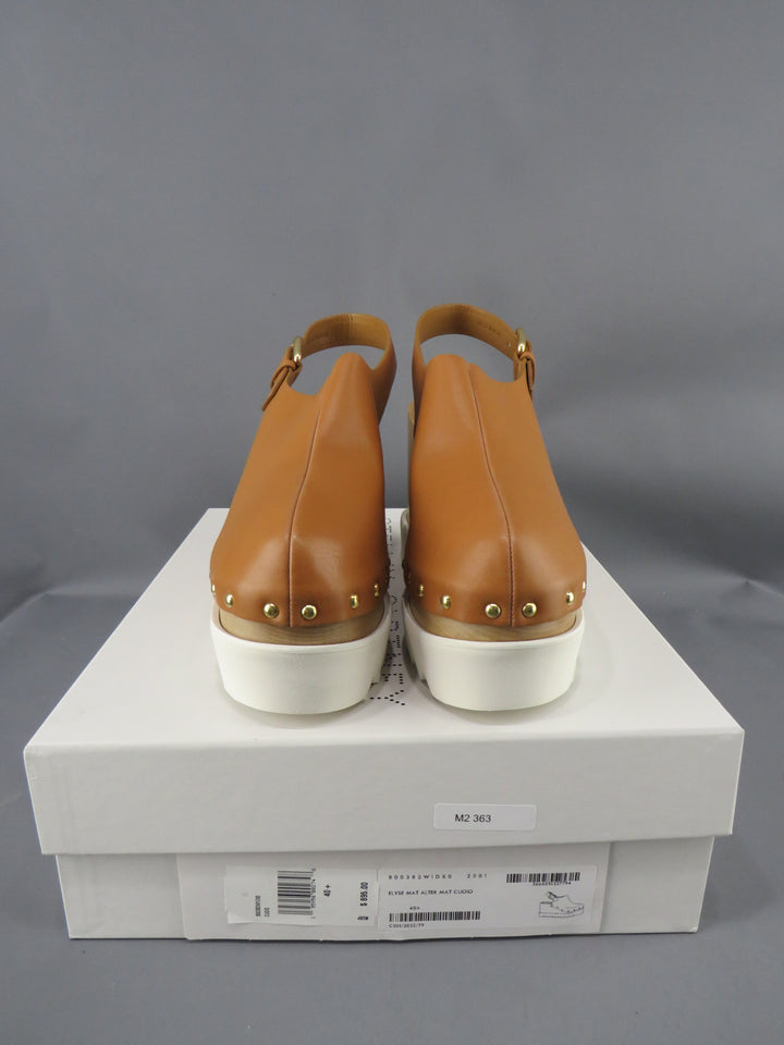 Stella McCartney Women's Elyse Slingback Platform Wedge Clogs