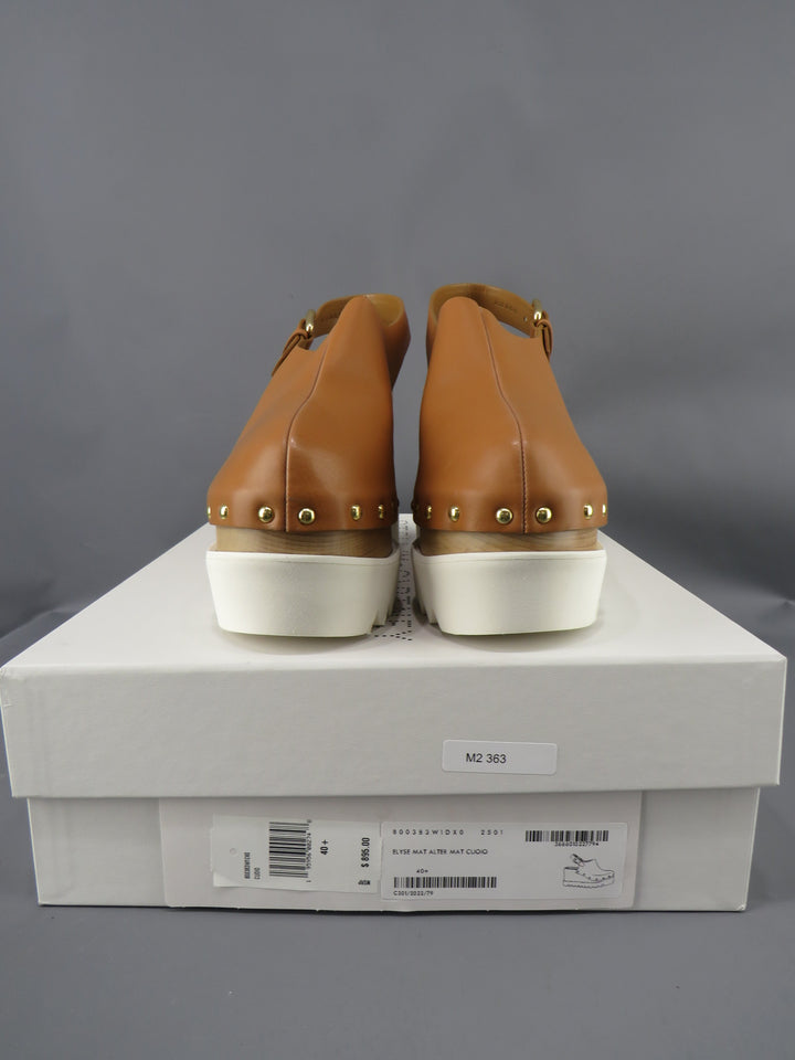 Stella McCartney Women's Elyse Slingback Platform Wedge Clogs