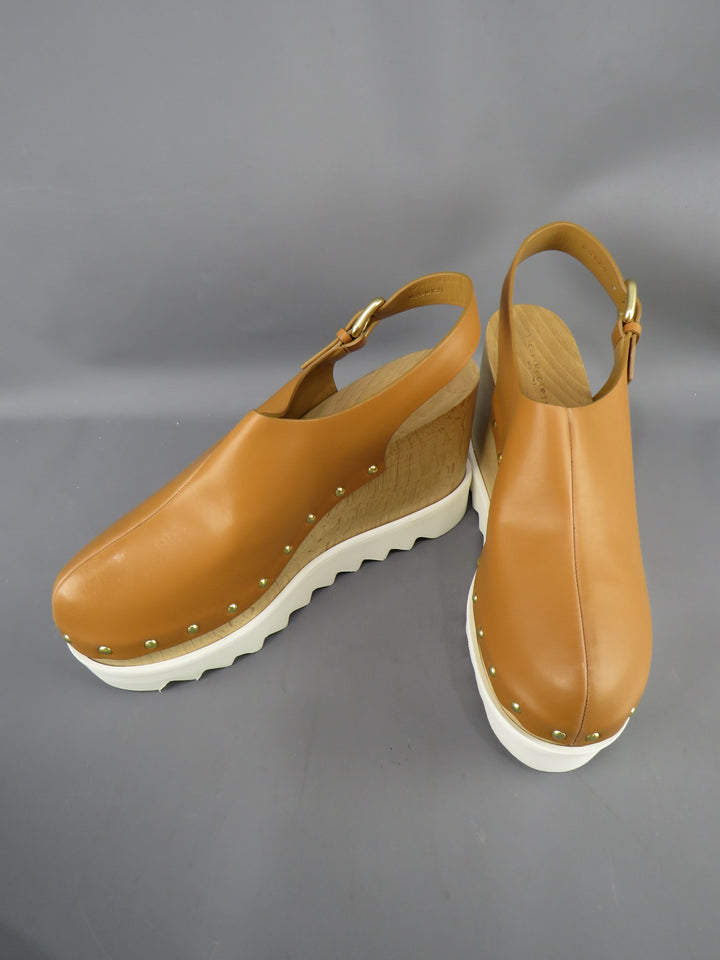 Stella McCartney Women's Elyse Slingback Platform Wedge Clogs