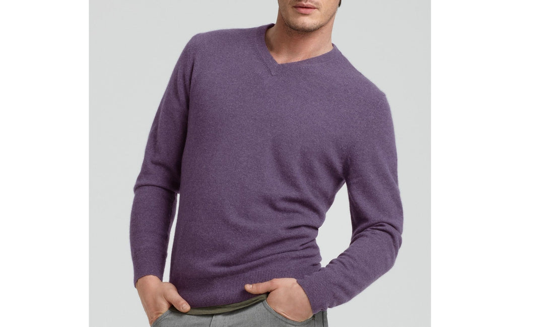 The Men's Store Cashmere V-Neck Sweater
