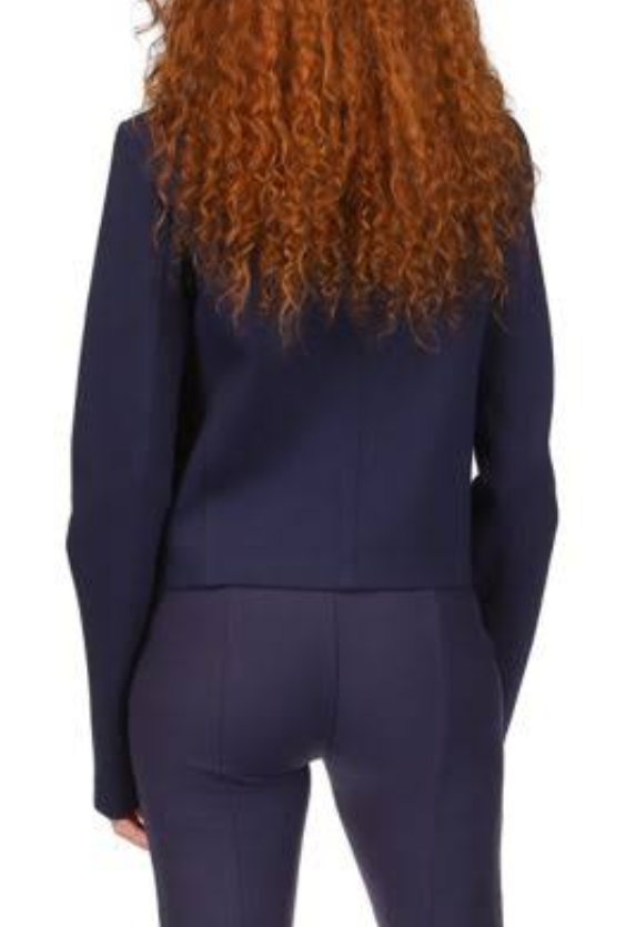 MICHAEL Michael Kors Band-Collar Cropped Jacket