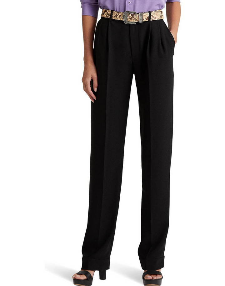 LAUREN Ralph Lauren Pleated Crepe Pants