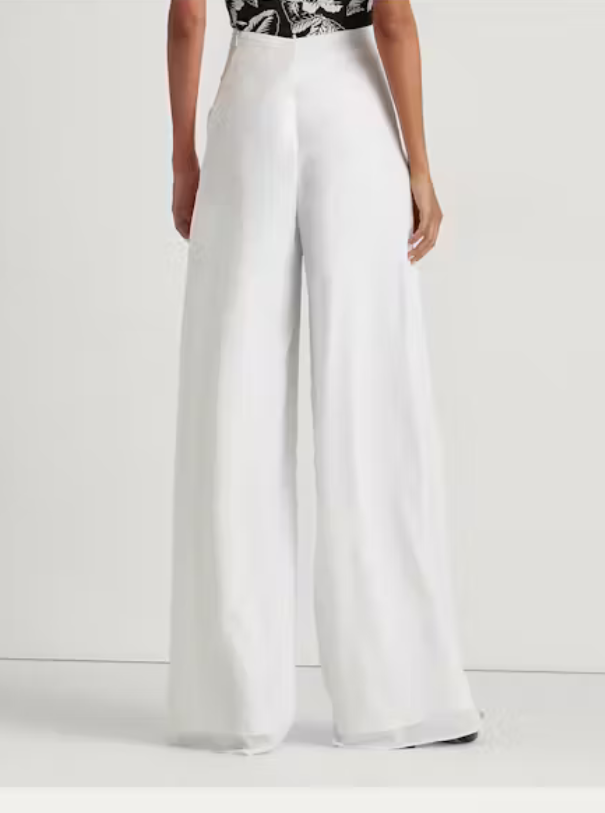 LAUREN RALPH LAUREN Tie-Front Crepe Pants