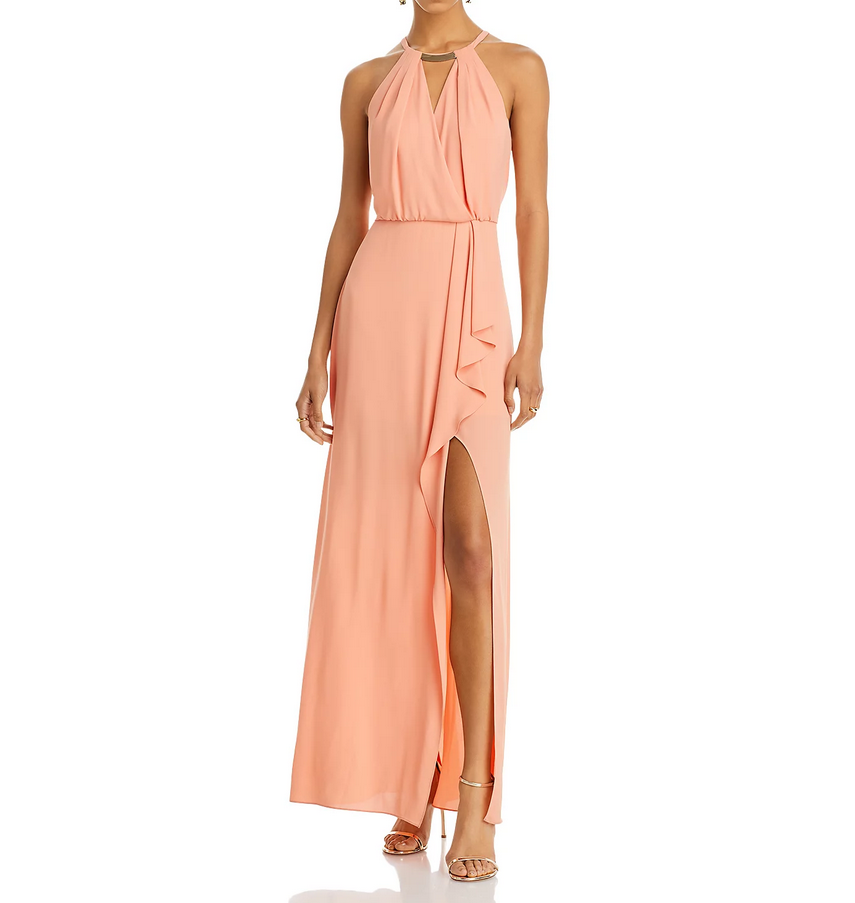 Bcbgmaxazria halter dress best sale