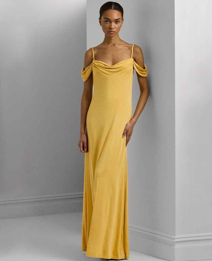 2 piece halter top prom dress GLS 2 Piece Sexy Halter Evening Gown - Champagne - Size S main image 1