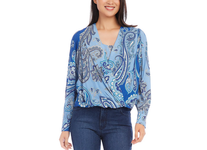 Karen Kane Drape Front Top