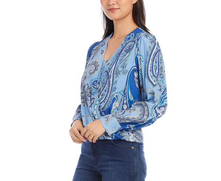 Karen Kane Drape Front Top