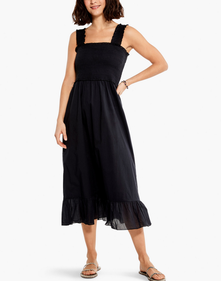 Nic+Zoe Cotton Lawn Smocked Dress