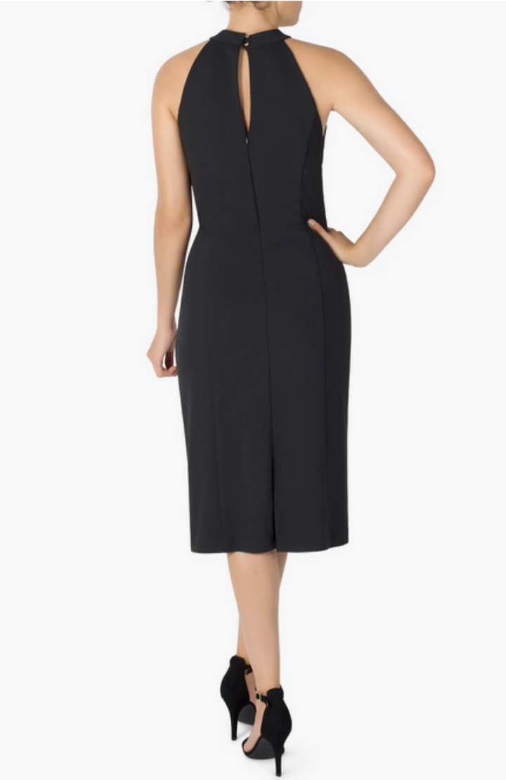 Julia Jordan Halter-Neck Sleeveless Sheath Dress