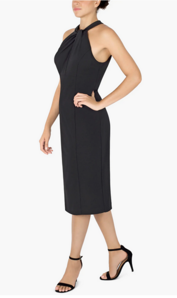 Julia Jordan Halter-Neck Sleeveless Sheath Dress