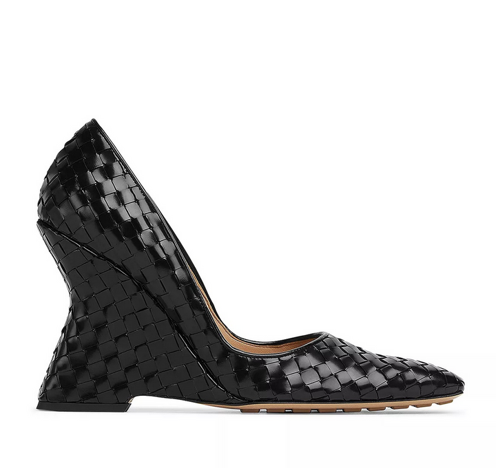 Bottega Veneta Women's Comet Slip On Woven Wedge Pumps