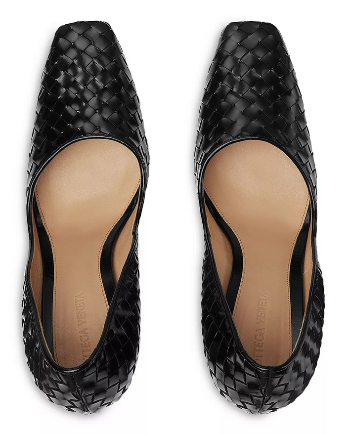 Bottega Veneta Women's Comet Slip On Woven Wedge Pumps