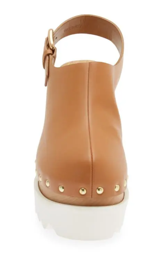Stella McCartney Women's Elyse Slingback Platform Wedge Clogs