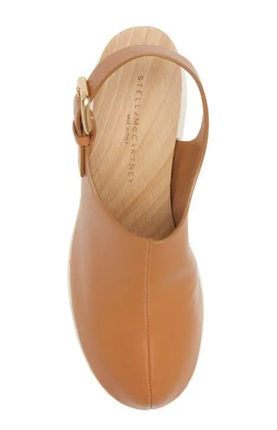 Stella McCartney Women's Elyse Slingback Platform Wedge Clogs