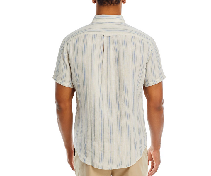 The Men Store Linen Short Sleeve Button Down Shirt