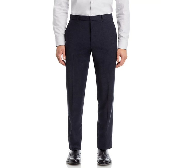 Theory Mayer Wool Tonal Plaid Suit Pants