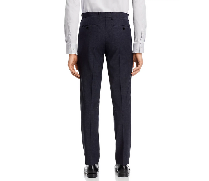 Theory Mayer Wool Tonal Plaid Suit Pants