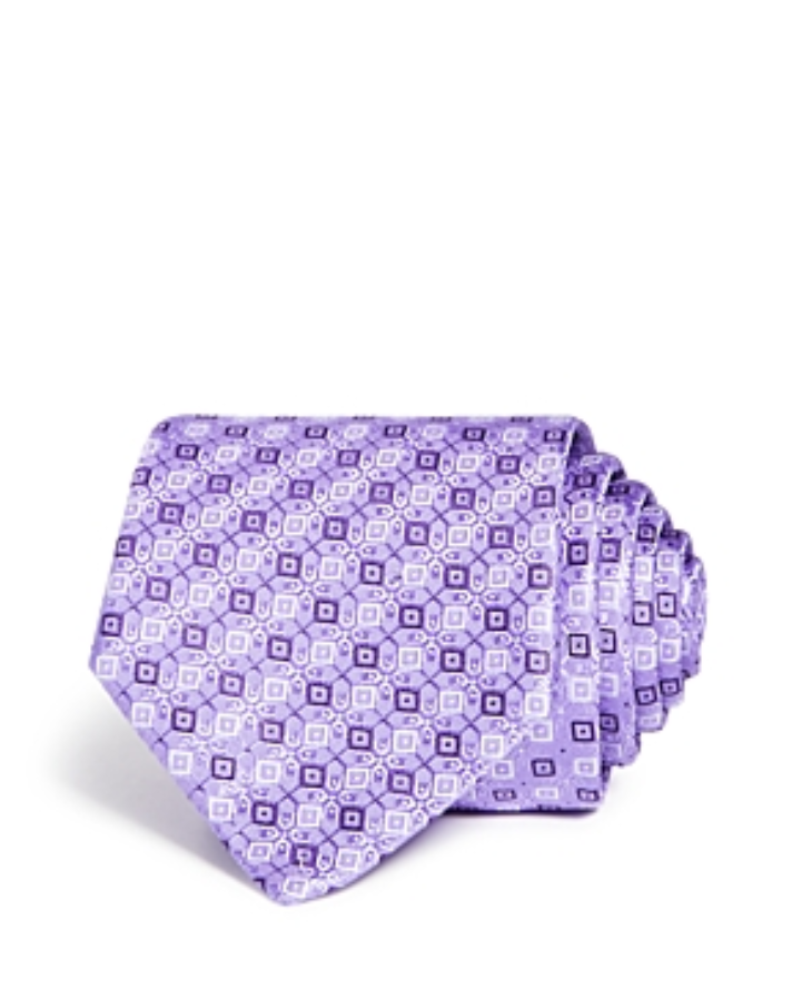 Eton MEN Mini Dot & Square Diamond Grid Silk Classic Tie