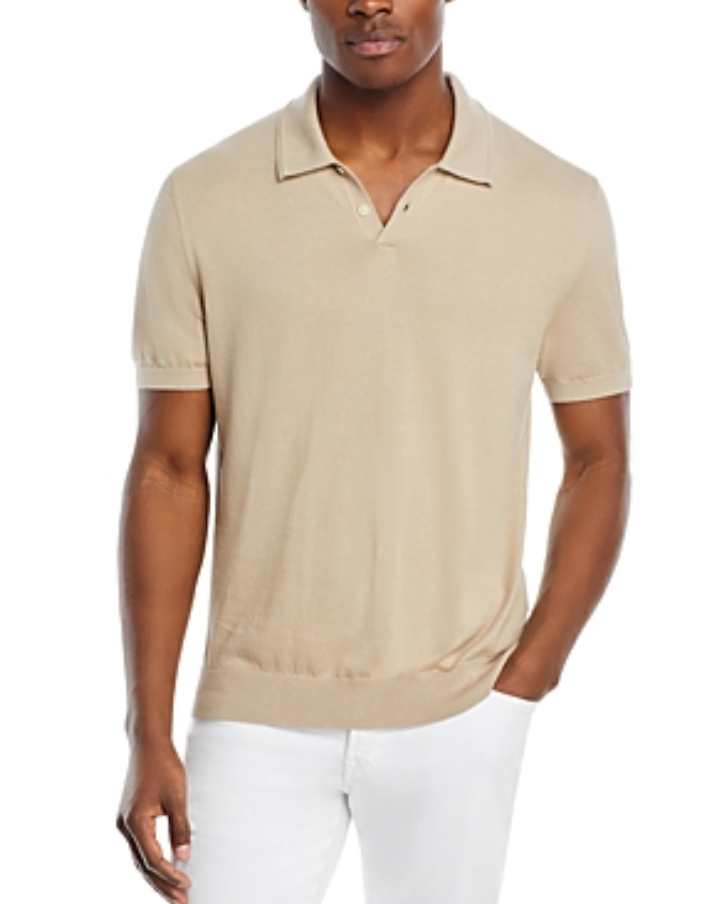 The Men Store Cotton Two Button Sweater Polo