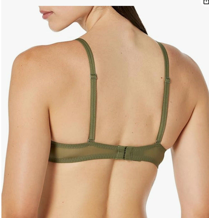 Calvin Klein Sheer Marquisette Unlined Plunge Bra