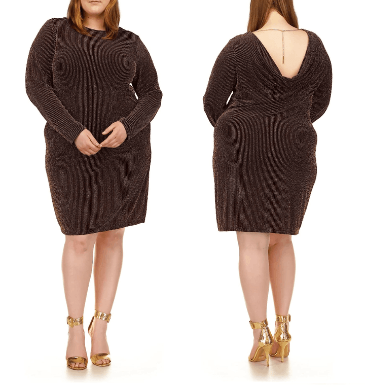 MICHAEL MICHAEL KORS Sparkle Cowl-Back Dress