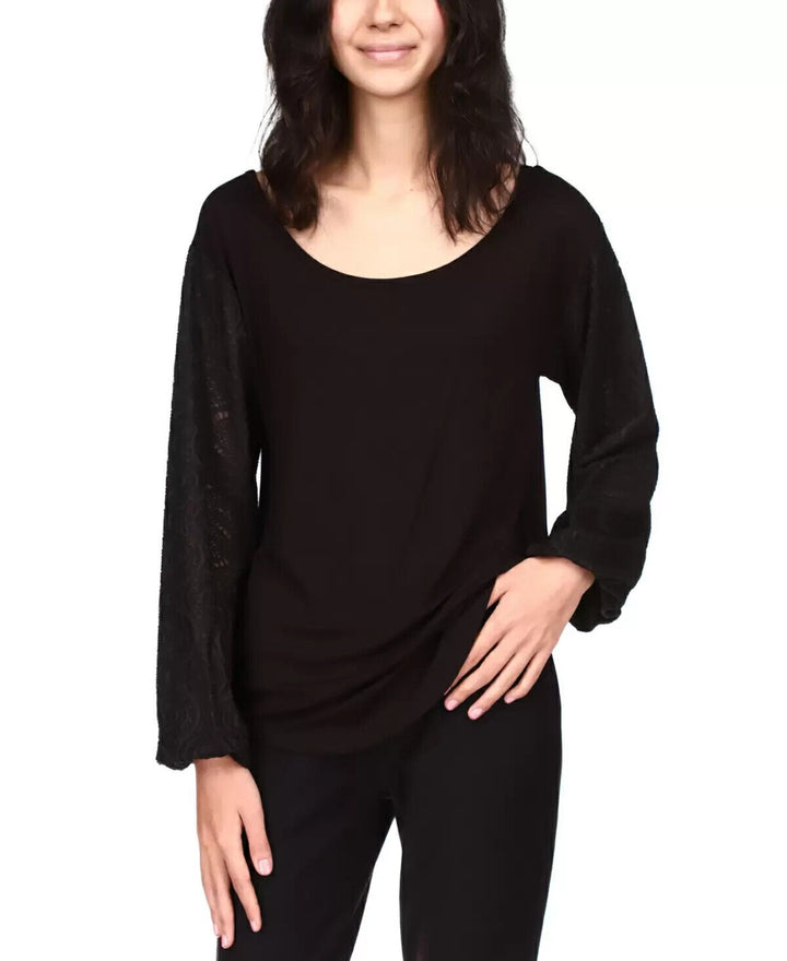 MICHAEL Michael Kors Contrast-Sleeve Top