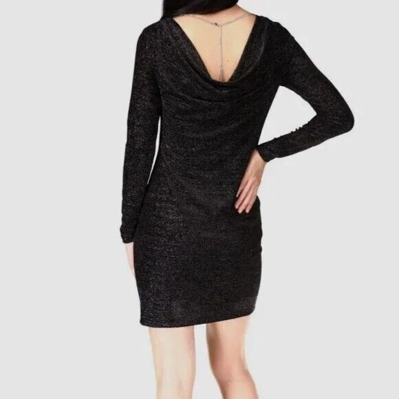 MICHAEL Michael Kors Metallic Velvet Cowl-Back Dress