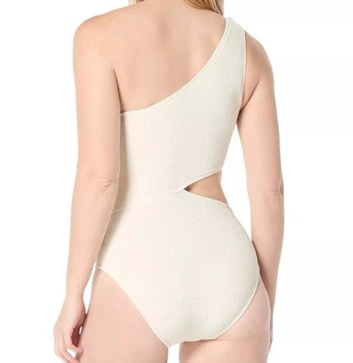MICHAEL Michael Kors One-Shoulder Side-Cutout Swimsuit