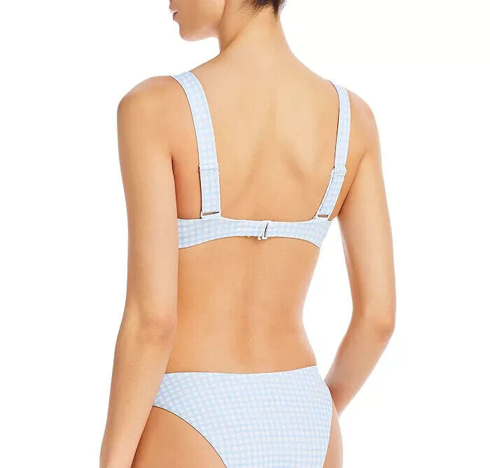 AQUA Swim Impreso Underwire Bandeau Bikini Bra MSRP $ 58 Talla S # U2 436 NUEVO