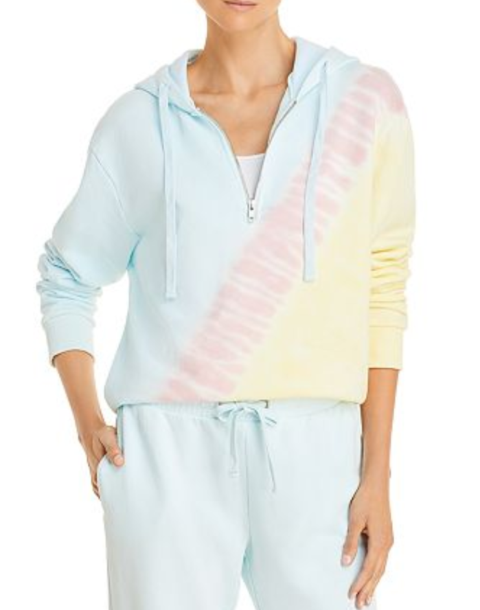 AQUA Tie Dyed Cropped Hoodie MSRP $68 Size S # 6D 1500 NEW