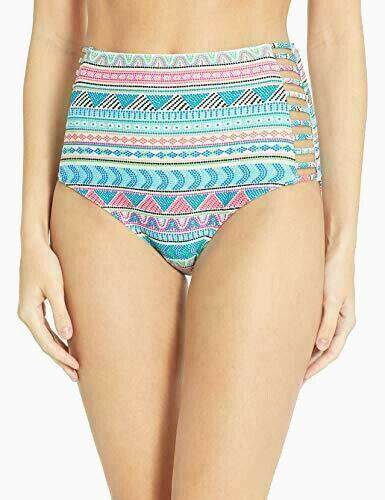 Braguitas de bikini con tiras estampadas Captivate de Coco Reef MSRP $ 53 Talla L # 30D 112 NUEVO