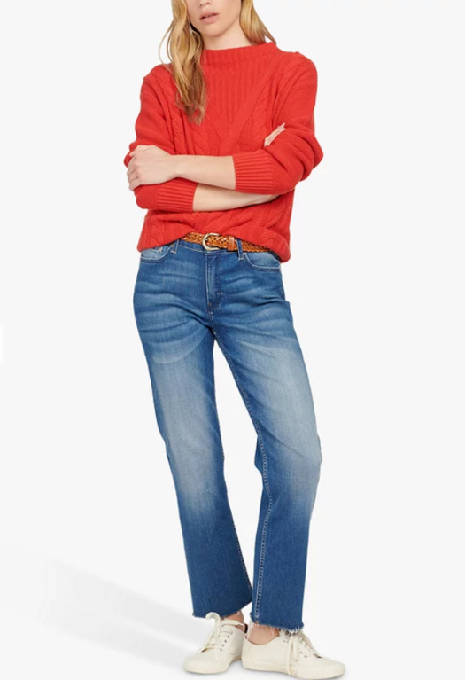 Suéter de punto de algodón Barbour Foxton MSRP $ 120 Tamaño 4 # 4B 424 NUEVO