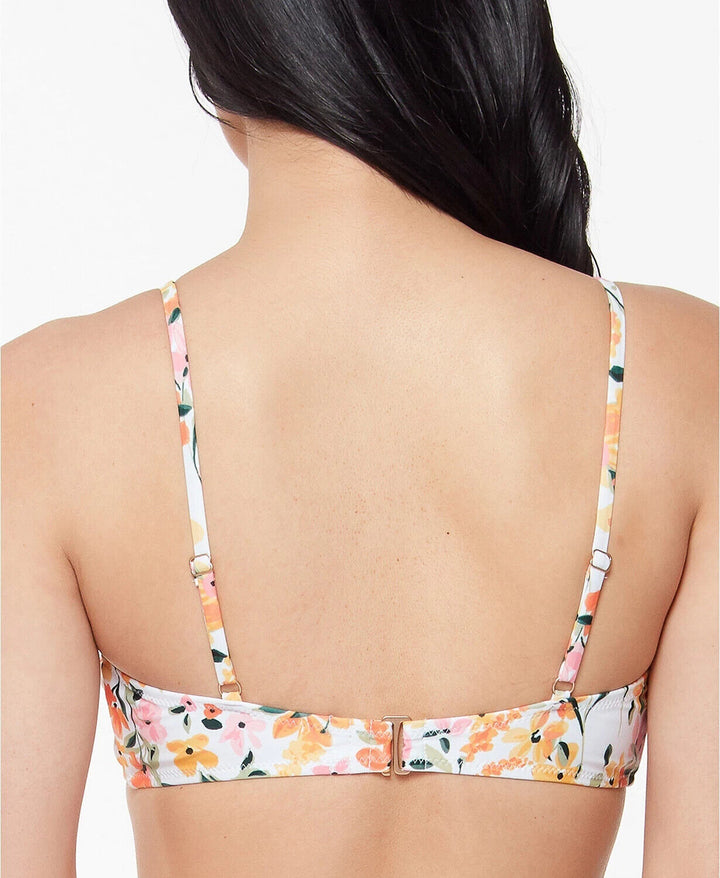 Jessica Simpson Summer Dreaming Ruched Binkini Top MSRP $ 58 Talla L # U4 403 NUEVO