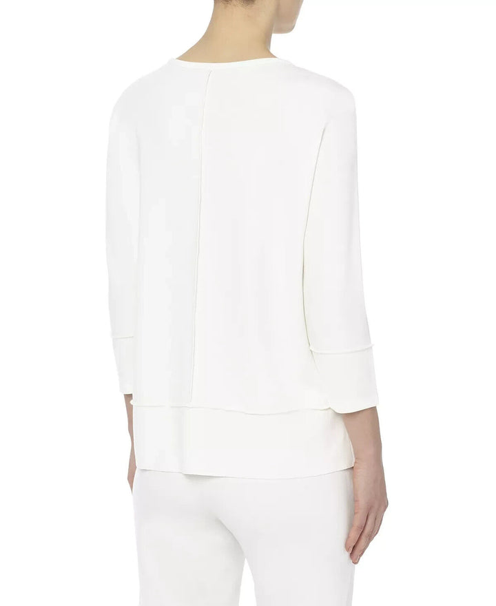 Jones New York Serenity Knit Seam Details Sweater Túnica $59 Talla M # 5D 2200 NUEVO