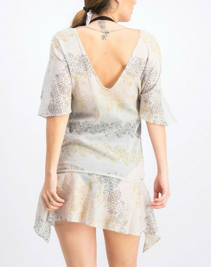 ViX Angel Printed Caftan Swim Cover-up MSRP $148 Talla L # 2U 269 NUEVO