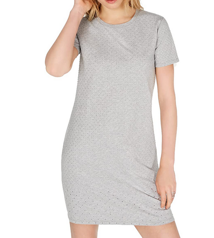 Michael Kors Mini-Studded Cotton T-Shirt Dress MSRP $175 Size S # 14A 1133 NEW